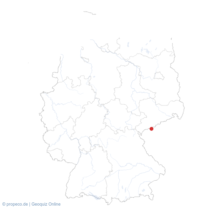 Фихтельберг auf der Karte vom GEOQUIZ eingezeichnet