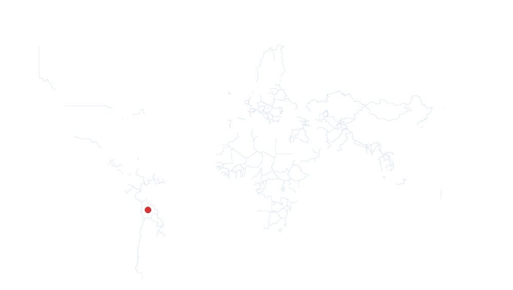 Bolivie auf der Karte vom GEOQUIZ eingezeichnet